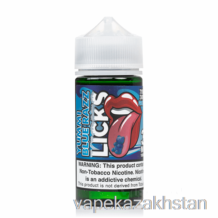 Vape Smoke Frozty Yummi Blue Raspberry - LICKS Roll Upz - 100mL 6mg